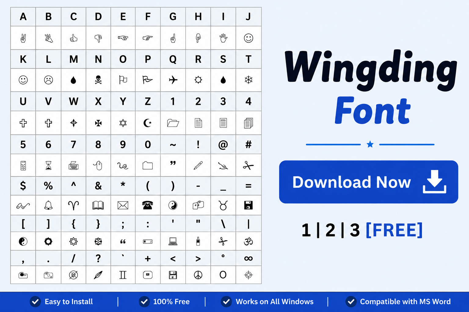 Wingding Font Download